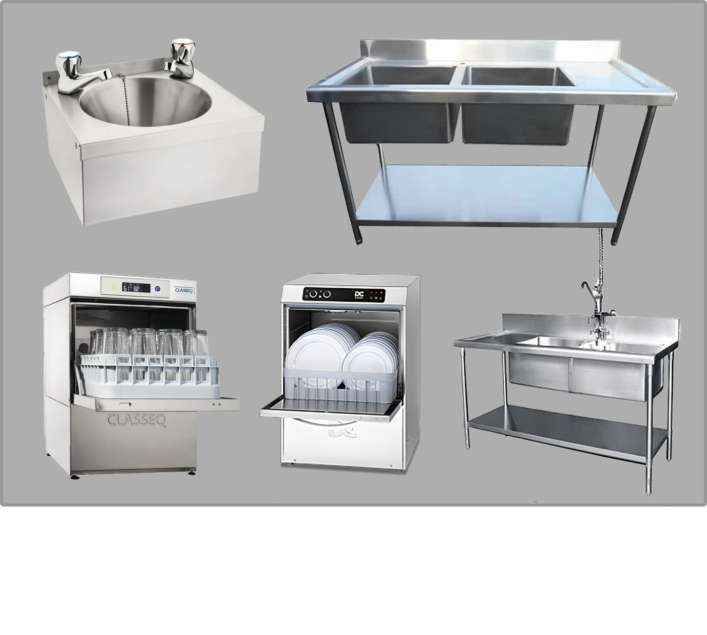 Sinks, Taps, Dishwasher, Glasswashers, etc.