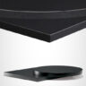 RESTAURANT TABLE TOPS MATCHING EDGE - BLACK LAMINATED